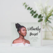 事実上の卒業発表はがき 案内ポストカード (スタンド正面)