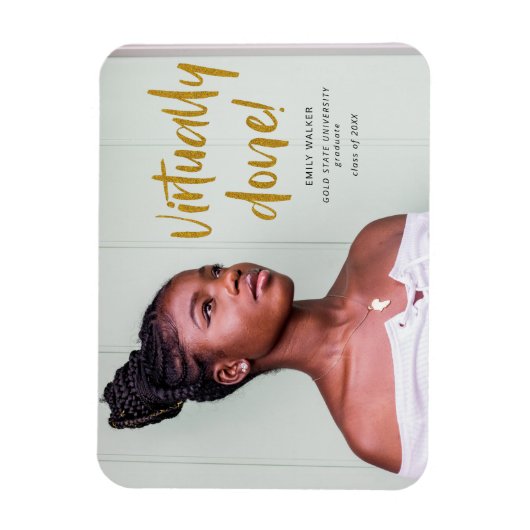 事実上の卒業発表はがきma マグネット (縦)