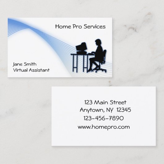 事実上の補助名刺 名刺 (正面/裏面)