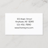 事実上の補助名刺 名刺 (裏面)