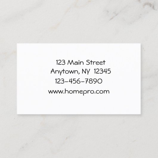 事実上の補助名刺 名刺 (裏面)