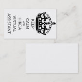 事実上の補助名刺-平静を保って下さい 名刺 (正面/裏面)