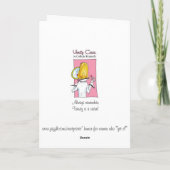 事実上の誕生日または友情カード カード (裏面)