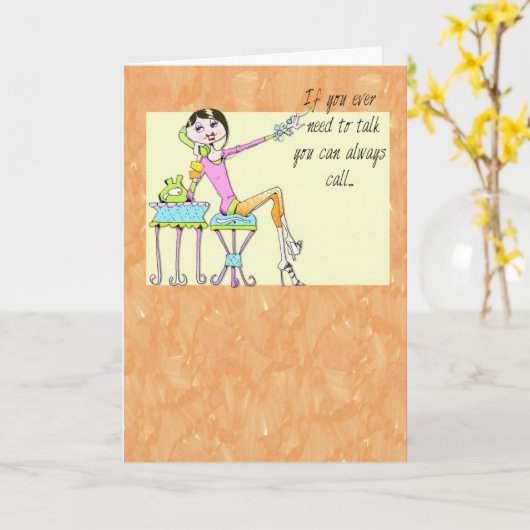 事実上の誕生日または友情カード カード (黄色い花)