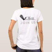 事実上接続される Tシャツ (裏面)