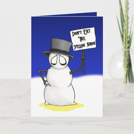 事実上警告する雪 シーズンカード (正面)