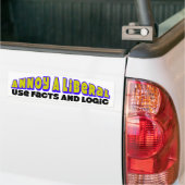 事実及び論理を使用して下さい! バンパーステッカー (トラック上)