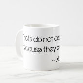 "事実"のオルダス・ハクスリーの引用文 コーヒーマグカップ (正面左)