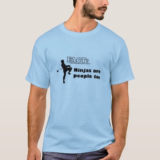 事実: 忍者は人々ですも Tシャツ (正面)