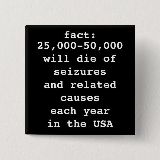 事実: #死にます 缶バッジ (正面)