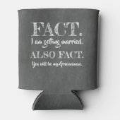 事実 – Groomsmanおもしろいの提案 缶クーラー (正面)