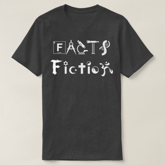 事実vsフィクション、SFギフト Tシャツ (デザイン正面)