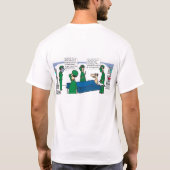 事後テストのパーティーのワイシャツ Tシャツ (裏面)