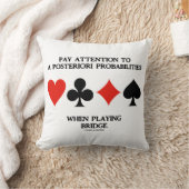 事後確率ブリッジに注意を払う クッション (ブランケット)