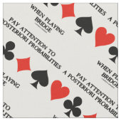 事後確率ブリッジに注意を払う ファブリック (クローズアップ)