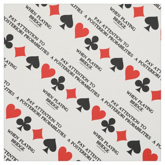 事後確率ブリッジに注意を払う ファブリック (見本)