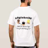 事後考察の世界旅行 Tシャツ (裏面)