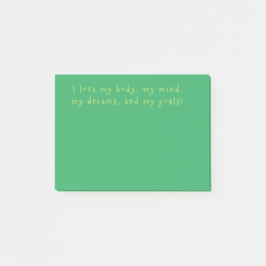 事後記_肯定前向き ポストイット (正面)