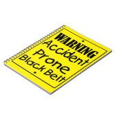 事故が起きやすい黒ベルト ノートブック (左側)