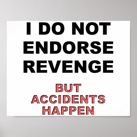 事故が起こるおもしろいポスター ポスター (正面)