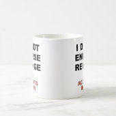 事故が起こるおもしろマグカップ コーヒーマグカップ (中央)