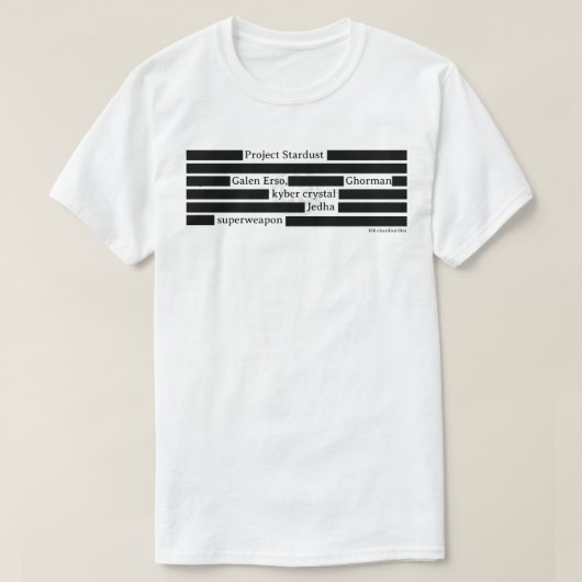 事故による情報漏えい Tシャツ (デザイン正面)