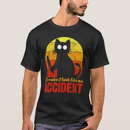 事故に見えるハロウィンホラー Tシャツ (正面)