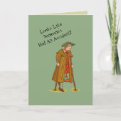 事故のユーモア/「人が事故を起こしたようだ カード (正面)