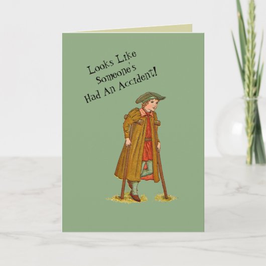 事故のユーモア/「人が事故を起こしたようだ カード (正面)