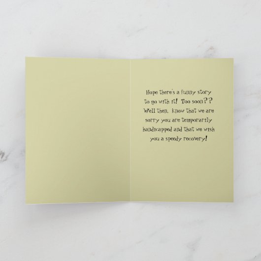 事故のユーモア/「人が事故を起こしたようだ カード (内部)