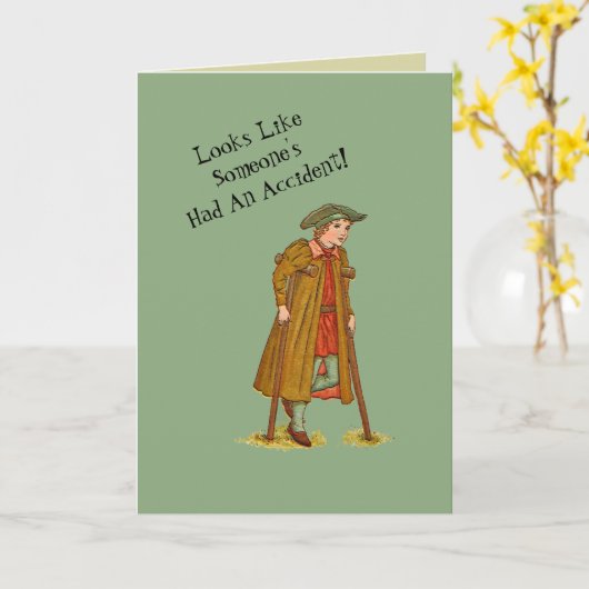 事故のユーモア/「人が事故を起こしたようだ カード (黄色い花)