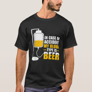 事故の場合の血液型はBeer shirt Be Tシャツ