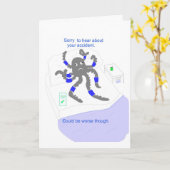 事故の後体が良くなる カード (黄色い花)