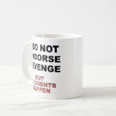 事故は起こる Funny Mug コーヒーマグカップ (正面左)