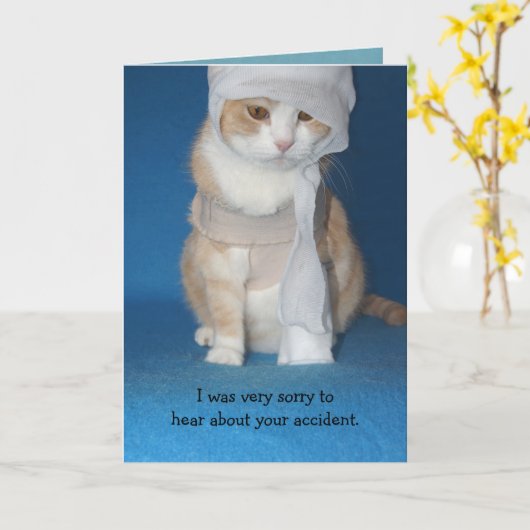 事故や腕の骨折を防ぐ カード (黄色い花)