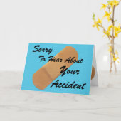 事故を申し訳なく思う カード (黄色い花)