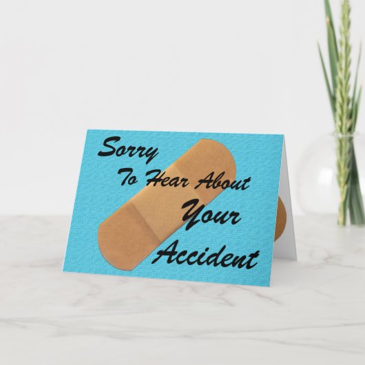 事故を申し訳なく思う カード (正面)