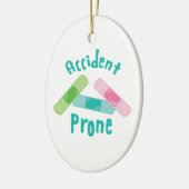 事故を起こしがち セラミックオーナメント (左)