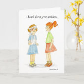 事故カードについてすみません カード (黄色い花)