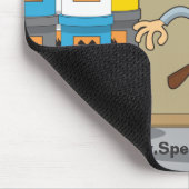 事故予防18のマウスのマット マウスパッド (コーナー)