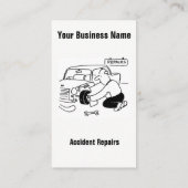 事故修復Cartoon Business Card 名刺 (裏面)