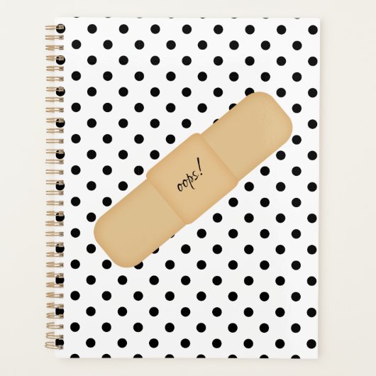 事故発生しやすいプランナーバンドエイド プランナー手帳 (正面)