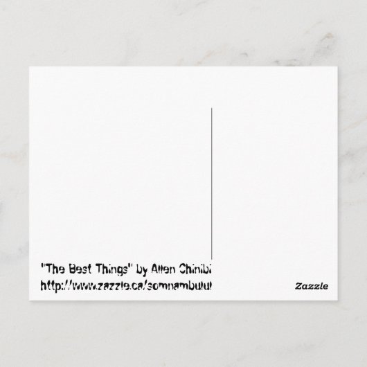 事最高の事 ポストカード (裏面)