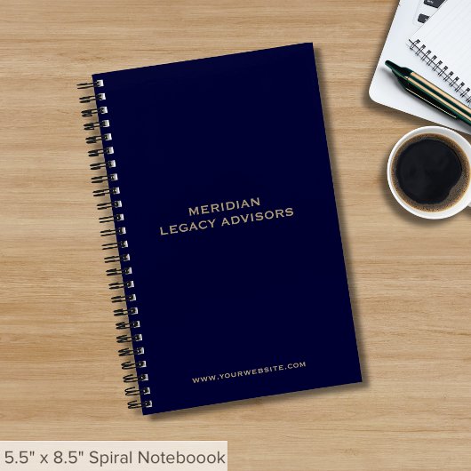 事業シンプルのスパイラル ノートブック