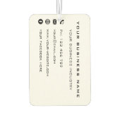 事業会社のプロモーションパーソナライズされた特別 カーエアーフレッシュナー (裏面)