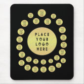 事業会社ブランディングマーケティングロゴカスタム マウスパッド (正面)