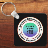 事業会社ロゴブランディングマーケティングカスタム キーホルダー (正面)