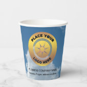 事業会社ロゴプロモーションブランディング 紙コップ (正面)