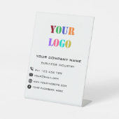 事業会社ロゴ宣伝台座看板 台座サイン (正面)