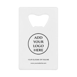 事業会社企業のプロフェッショナルのロゴ クレジットカード栓抜き